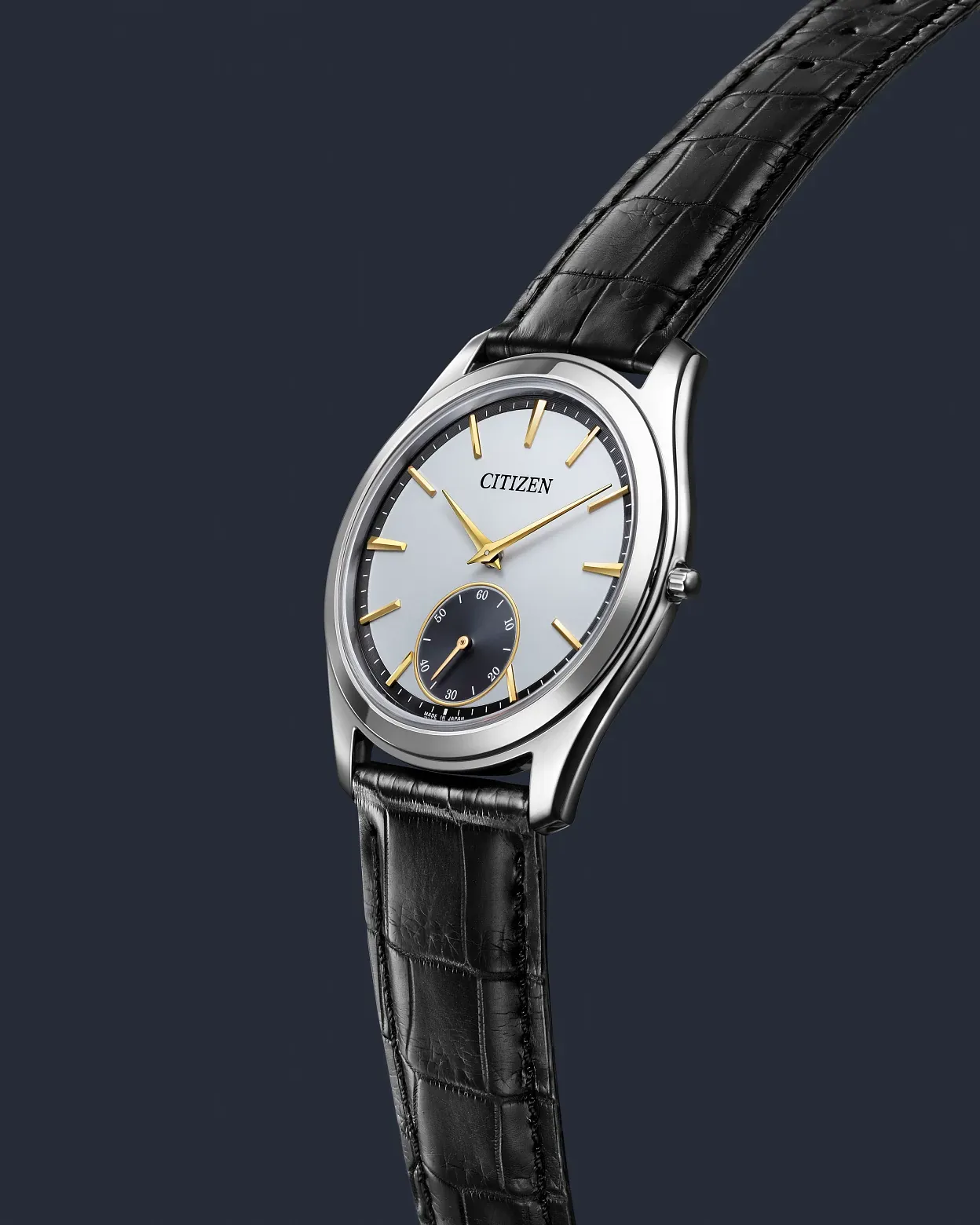 Eco-Drive One White Dial Crocodile Strap AQ5010-01A | CITIZEN